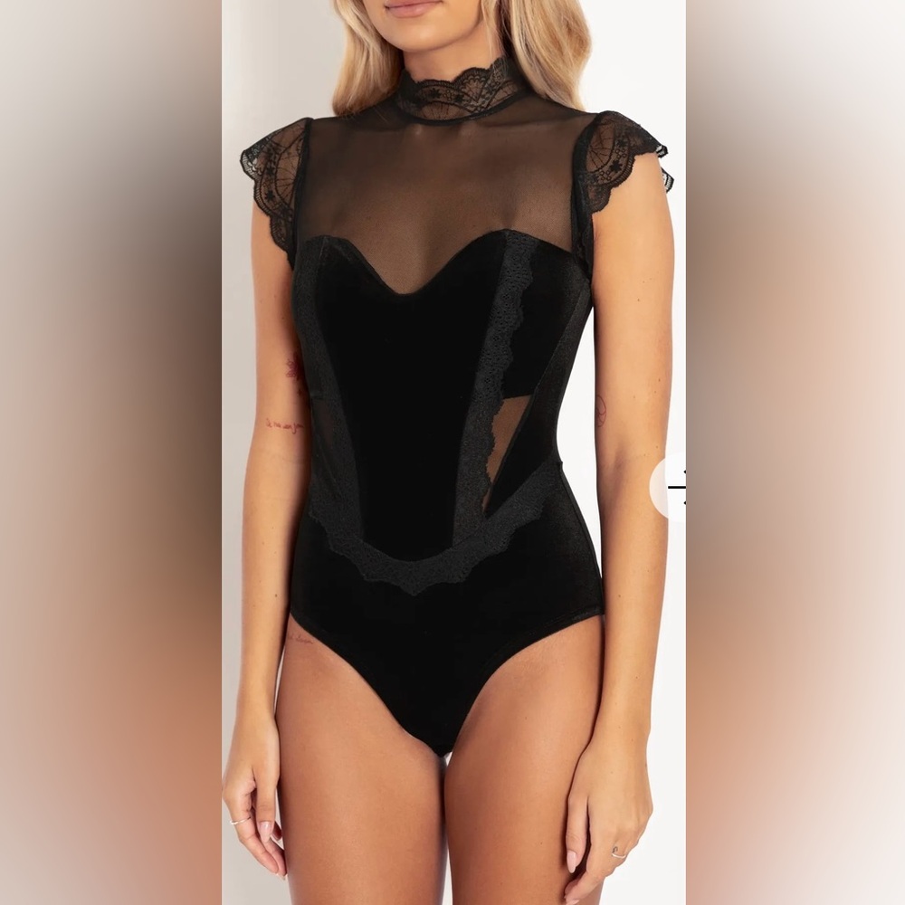 BLACKMILK TWILIGHT STALKER CORSET BODYSUIT - LIMITED